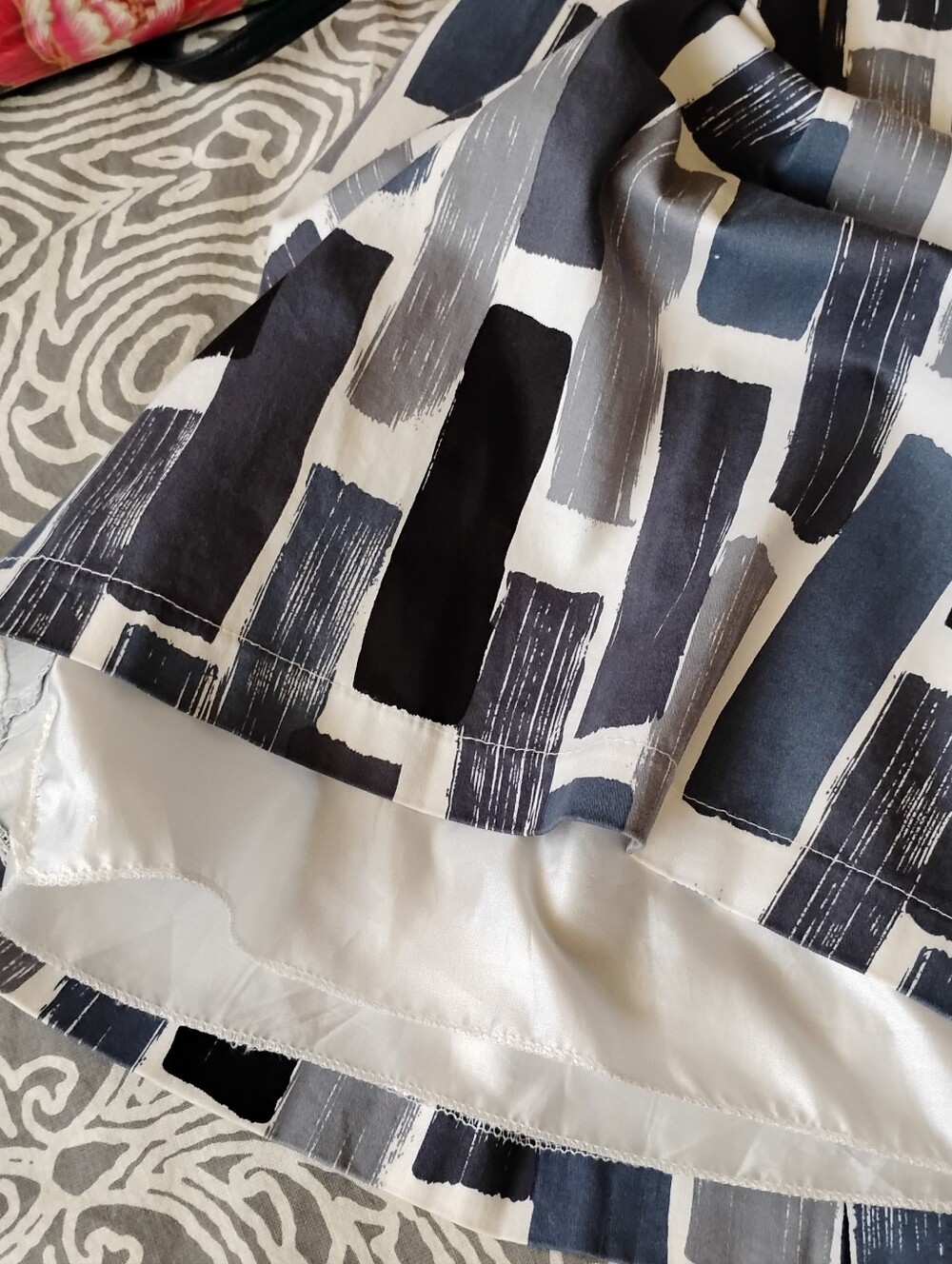 Sleeveless Retro Geometric Vintage Dress - image 2